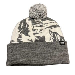 The North Face Ski Tuke Medium Gryhter Beanie gray & white one size